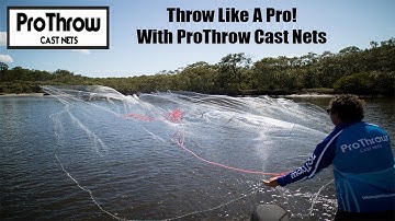 Throw Like A Pro! With ProThrow Hand Sewn Cast Nets!