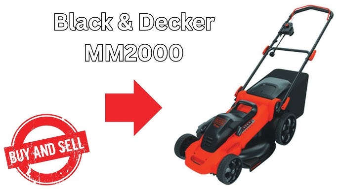  BLACK+DECKER Lawn Mower, Corded, 13-Amp, 20-Inch (MM2000) :  Patio, Lawn & Garden