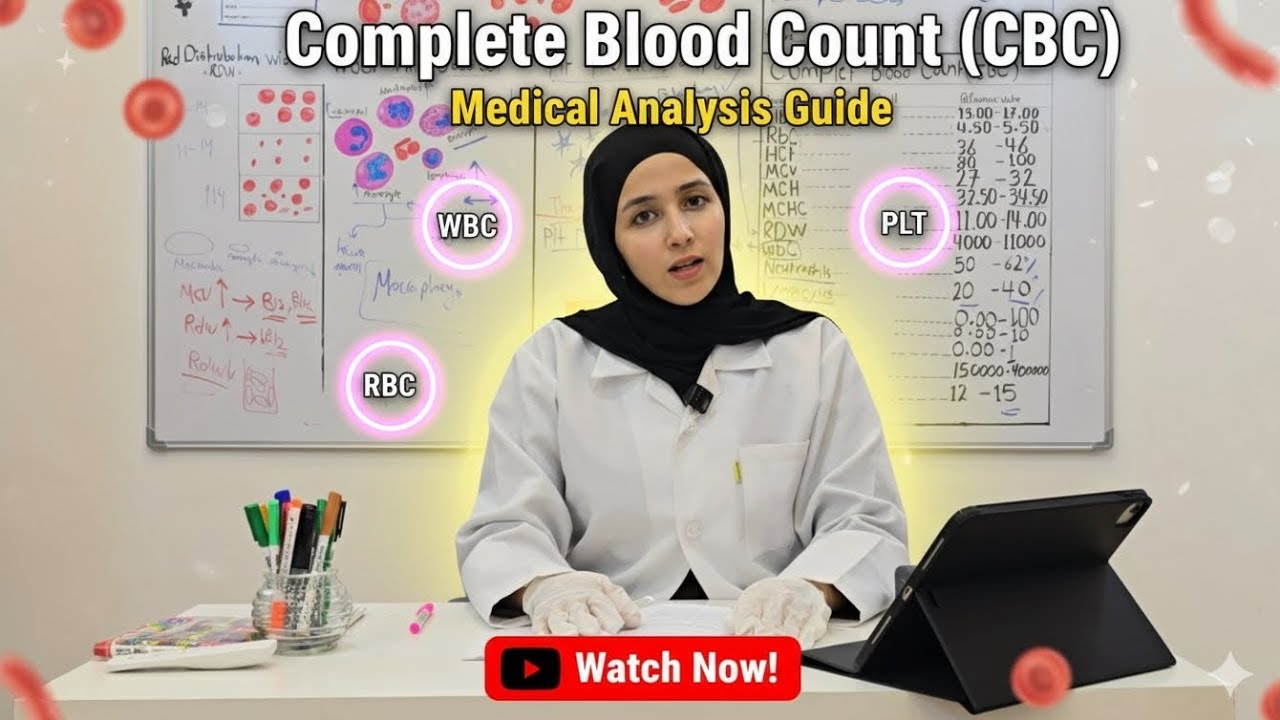 ملخص شرح تحليل CBC || بطريقه مبسطة