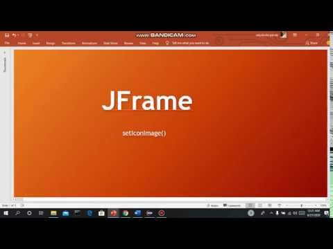 Set JFrame Icon | JFrame part-2 | Java Swing