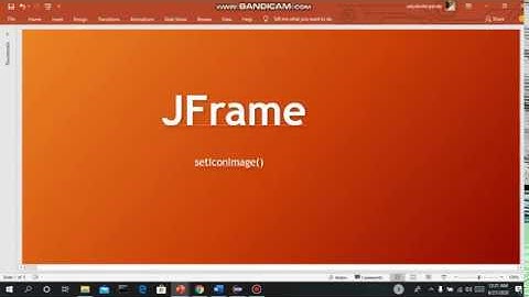 Set JFrame Icon | JFrame part-2 | Java Swing