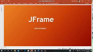 Set JFrame Icon | JFrame part-2 | Java Swing
