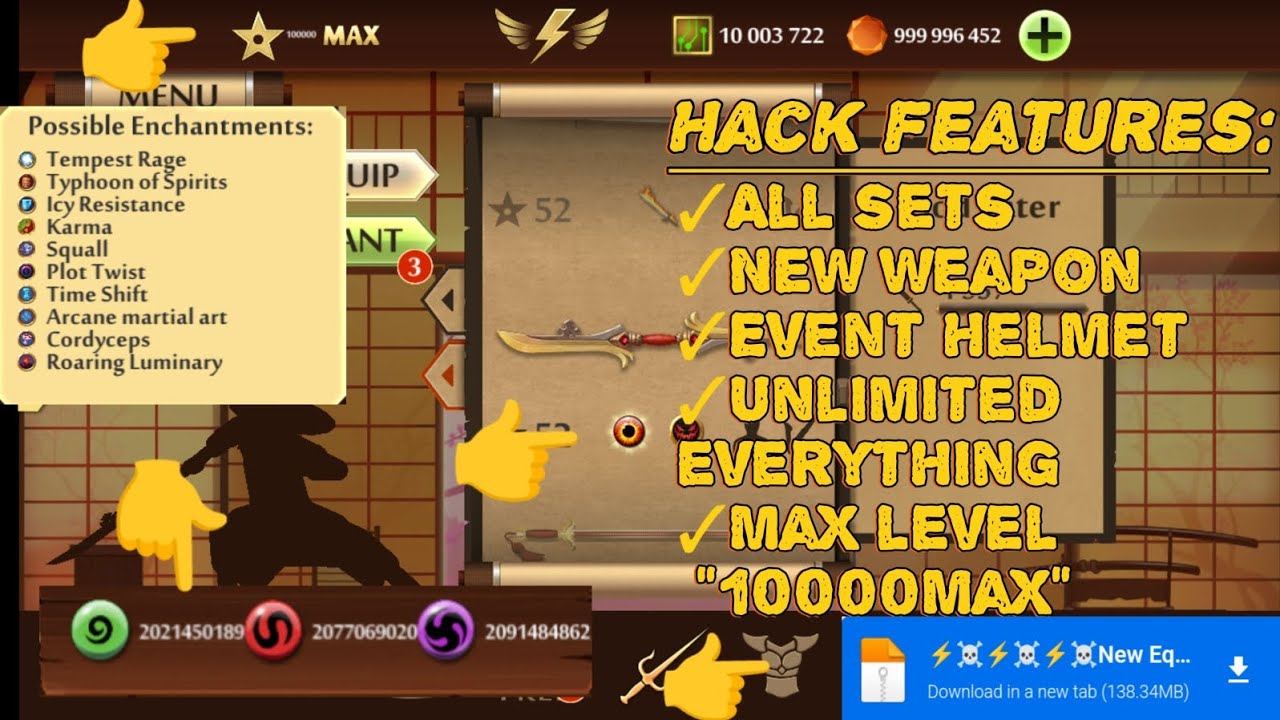 Shadow fight 2 hack latest version I New event Helmet+