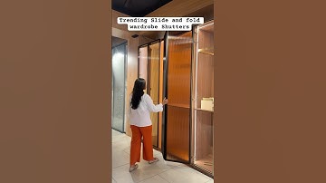 Most trending slide fold wardrobe shutters✨  #homedecor #wardrobedesigns #interiordesign