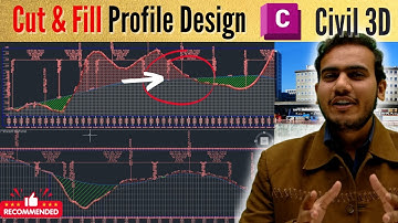 Cut Fill Profile Design in Civil 3D