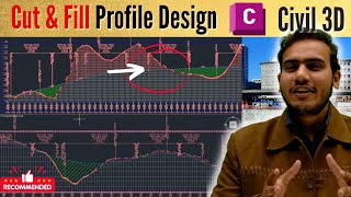 Cut Fill Profile Design in Civil 3D