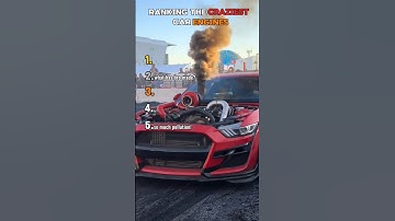Ranking The Craziest Car Engines!🤯🥶😱 #shorts
