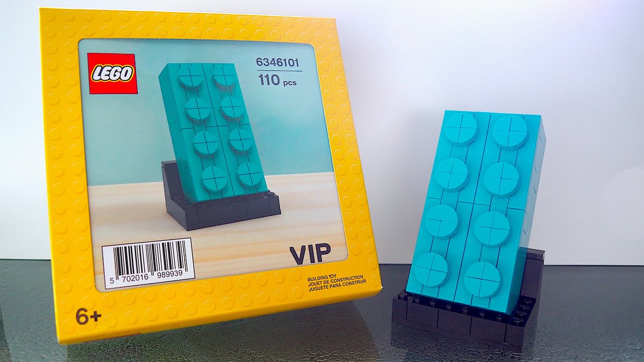 LEGO Exclusive Buildable Teal 2x4 Brick Review - YouTube