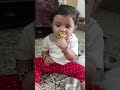 Cute reactions of baby after eating lemon