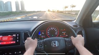 Honda Vezel sunset beach road POV Drive Phase 8 Karachi