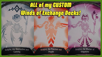 My CUSTOM KeyForge Winds of Exchange decks!