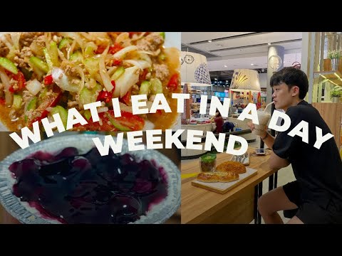 What I Eat in A Day as A Student in Bangkok, Thailand (Myanmar+Thai Food) (Weekend)