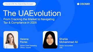 The UAEvolution Webinar: From Cracking the Market to Navigating Tax & Compliance in 2026
