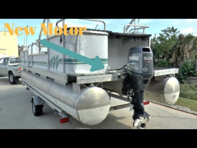 Repowering A Pontoon Boat Youtube