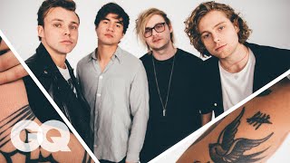 5 Seconds of Summer Break Down Their Tattoos | GQ