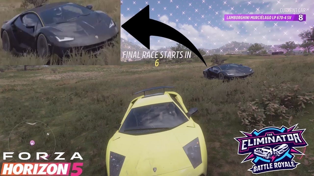 FH5 THE ELIMINATOR - LEVEL 8 LAMBO MURCIELAGO VS LEVEL 10 LAMBO ...