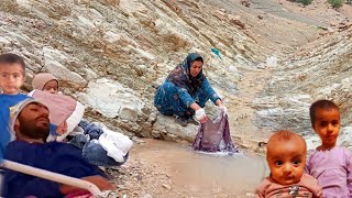 Khadija Vanjala And Artan Going To The Source Of Water To Wash Clothes