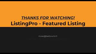 [WordPress ListingPro] - Featured Listing