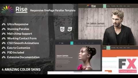 Preview Rise | Responsive OnePage Parallax Template