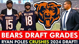 Chicago Bears Draft Grades: Ryan Poles CRUSHES All 7 Rounds Of 2024 NFL Draft Led By Caleb Williams
