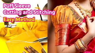 Puff Sleeve Cutting and Stitching Simple and Easy Method | Puff Sleeve Design | Beginners Tailoring screenshot 4