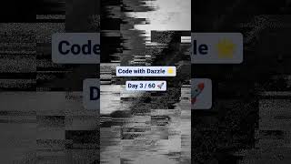 Day 4 of 60 Day coding challenge 🚀  #60dayschallenge #youtubeshorts #codinglife #programming #coder