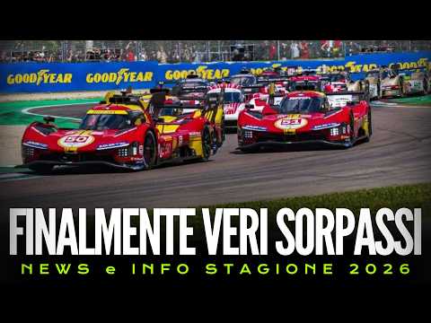 Video RIPARTE il WEC da IMOLA - Tutte le NOVITÀ 2026 (Ci vediamo lì!)