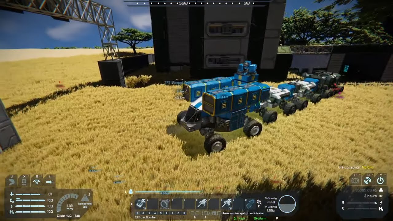 Trying to drive a road train (Space Engineers VOD #3) - YouTube