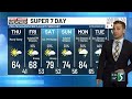 Super 7 Day First Alert Forecast: Isolated shower chances