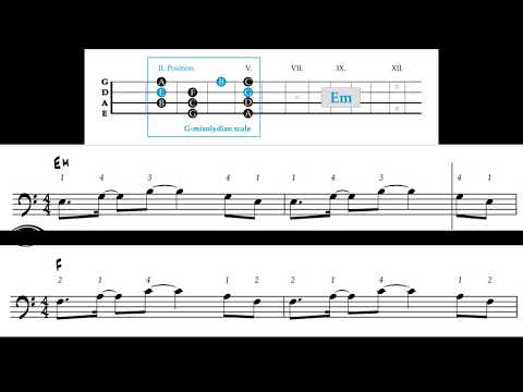 Sightreading for electric bass (part 5) - Exercise #39