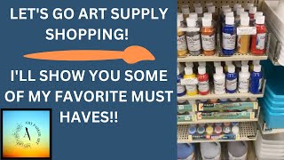Shopping for art supplies at Hobby Lobby!!