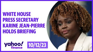 White House Press Secretary Karine Jean-Pierre holds briefing