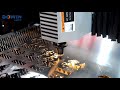500W fiber laser cutting machine cut 2.5mm stainless steel
