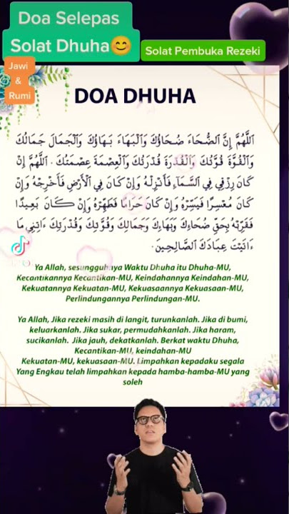 Doa pembuka rezeki selepas solat Sunnat Dhuha💓😊