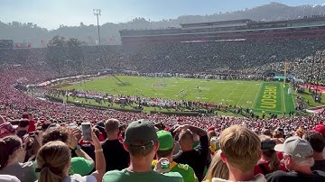 Opening Kickoff of the 2025 Rose Bowl Game