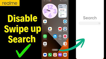 How to Disable Swipe up Search on Realme