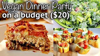 VEGAN DINNER PARTY FOR $20 (3 courses, 4 people)