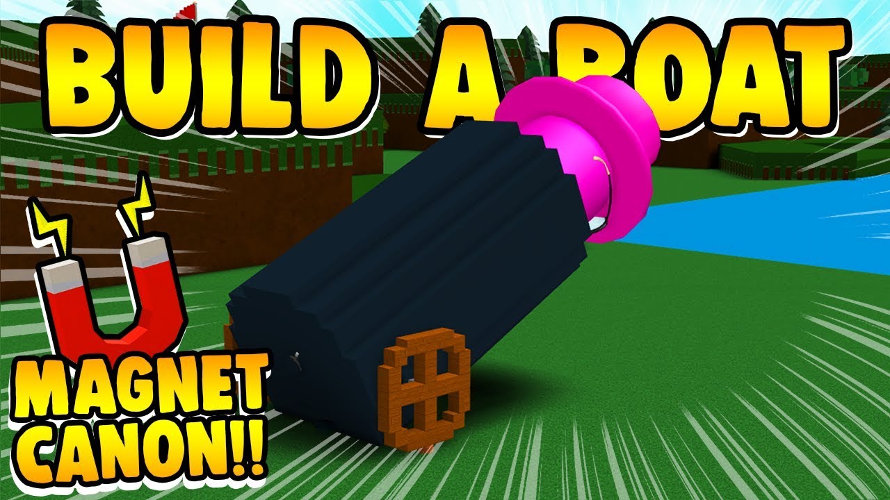 Build A Boat Human Canon To The Beach Youtube - how to fire large cannon build a boat roblox