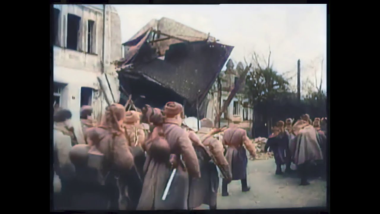 Освобождение Гомеля 1943 год. HD 60FPS COLORIZED