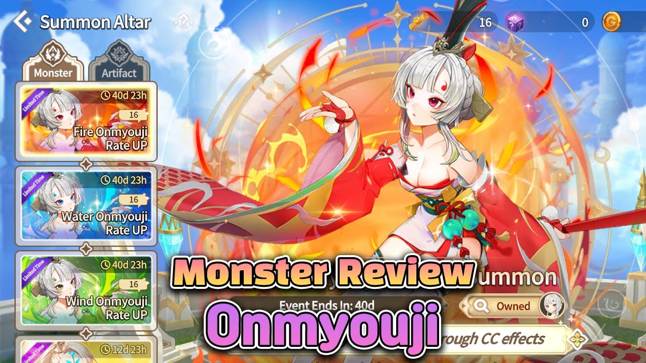 New Monster Review - Onmyouji is good? [Summoners War Chronicles]