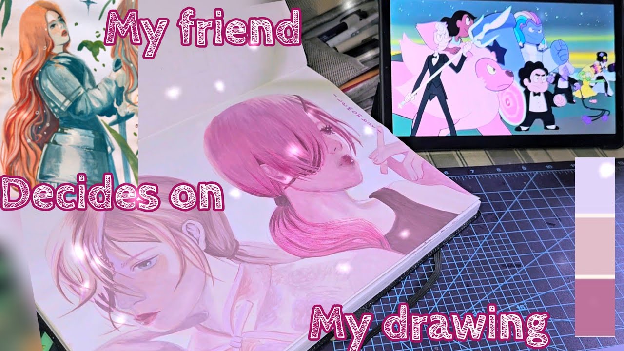 ✎ Caro decide mi dibujo·˚ * ✌🏻👀💖🍋 caro ✩ W/Gouache ♡ himi 112 colors •°. *