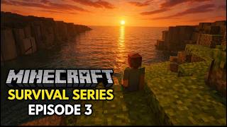 Crafting my house, mining iron ore and more I Minecraft survival series Episode 3