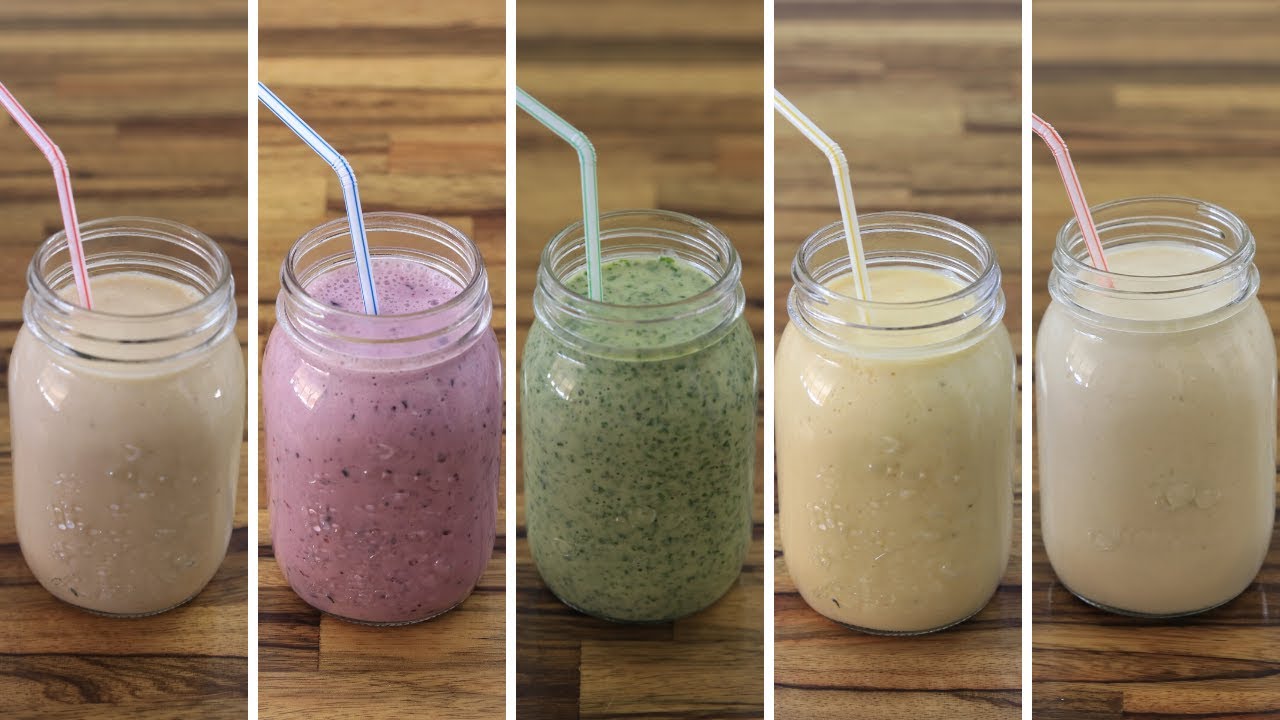5 Healthy Smoothie Recipes - YouTube