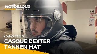 Victor, Client Motoblouz Présente Le Casque Dexter Tannen Mat