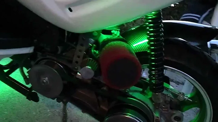 Modified 150cc gy6 scooter with Led Glow kit