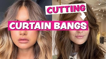 How to CUT YOUR OWN Curtain Bangs [AT HOME] Like a PRO