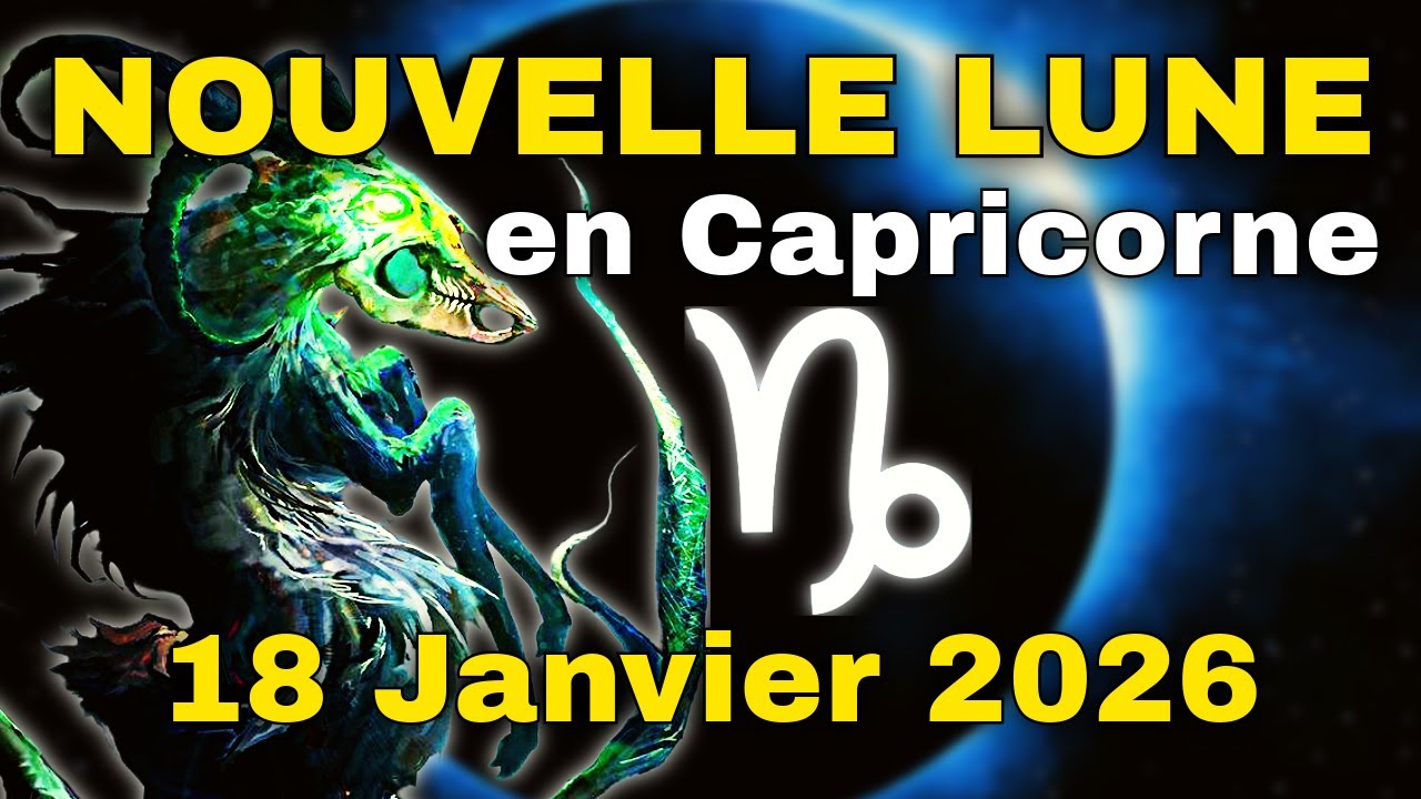 LA NOUVELLE LUNE EN CAPRICORNE DU 18 JANVIER 2026 DECRYPTÉE AUX LUMIÈRES DE L'ASTROLOGIE