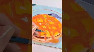 Let's make pancakes | oil painting #shorts