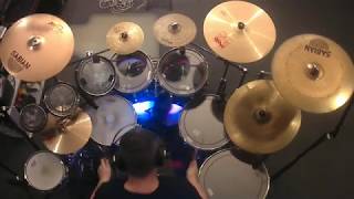 Video thumbnail of "Cinema Show (Genesis Live) progressive 7/8 Track - Drum Cover by Luciano Monti"