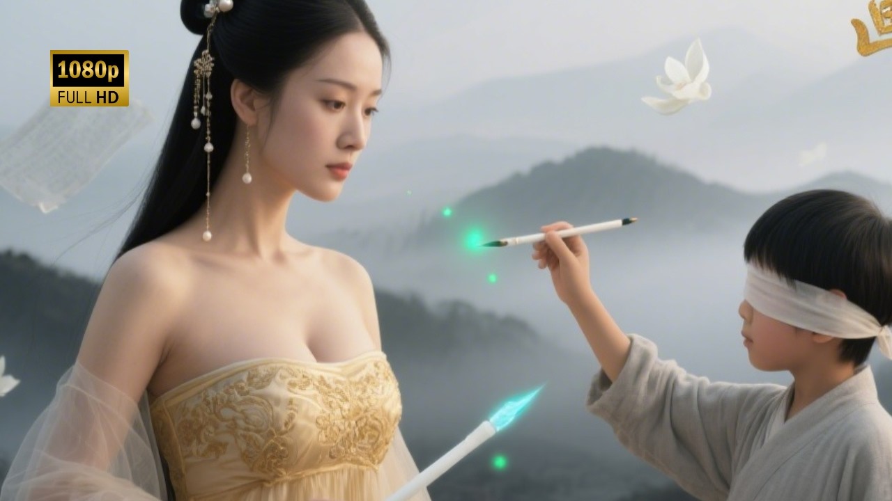 Bagus, murid kesayangan Dewa Lukis,turun dari gunung untuk mencari ibunya, tapi justru disangka pen